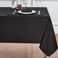 Rectangle Table Cloth Linen Farmhouse Stainproof Waterproof Washable Polyester Oblong Rectangular Fabric Table Cover for Kitchen Dining Dinner (Red, 52 X 70 Inch)